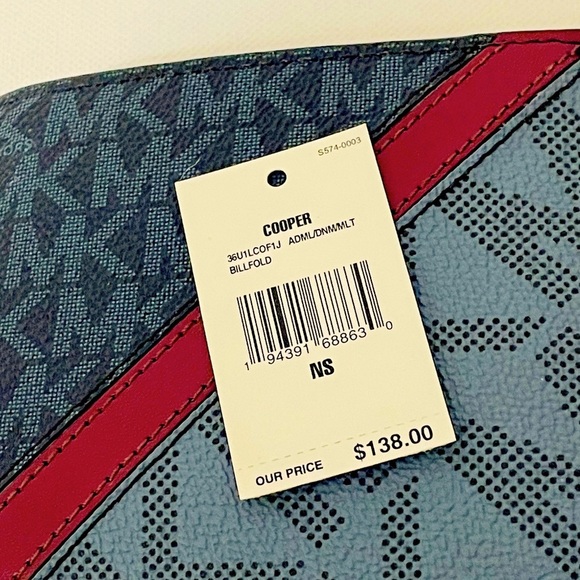 NWT Michael Kors Cooper Billfold Wallet - Picture 4 of 8